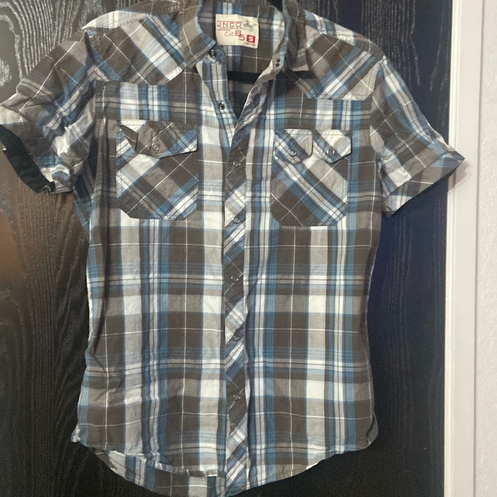 Vintage Y2K JNCO Crown Brand Button Up shirt Size Small